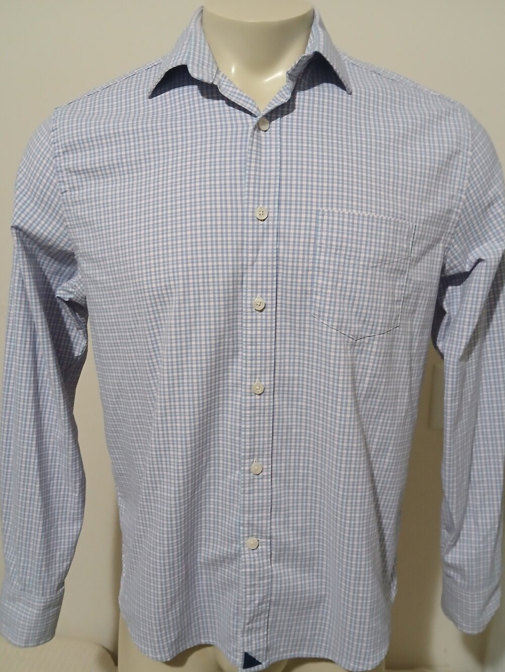 UNTUCKit Mens Button Down Long Sleeve Plaid Shirt Size M